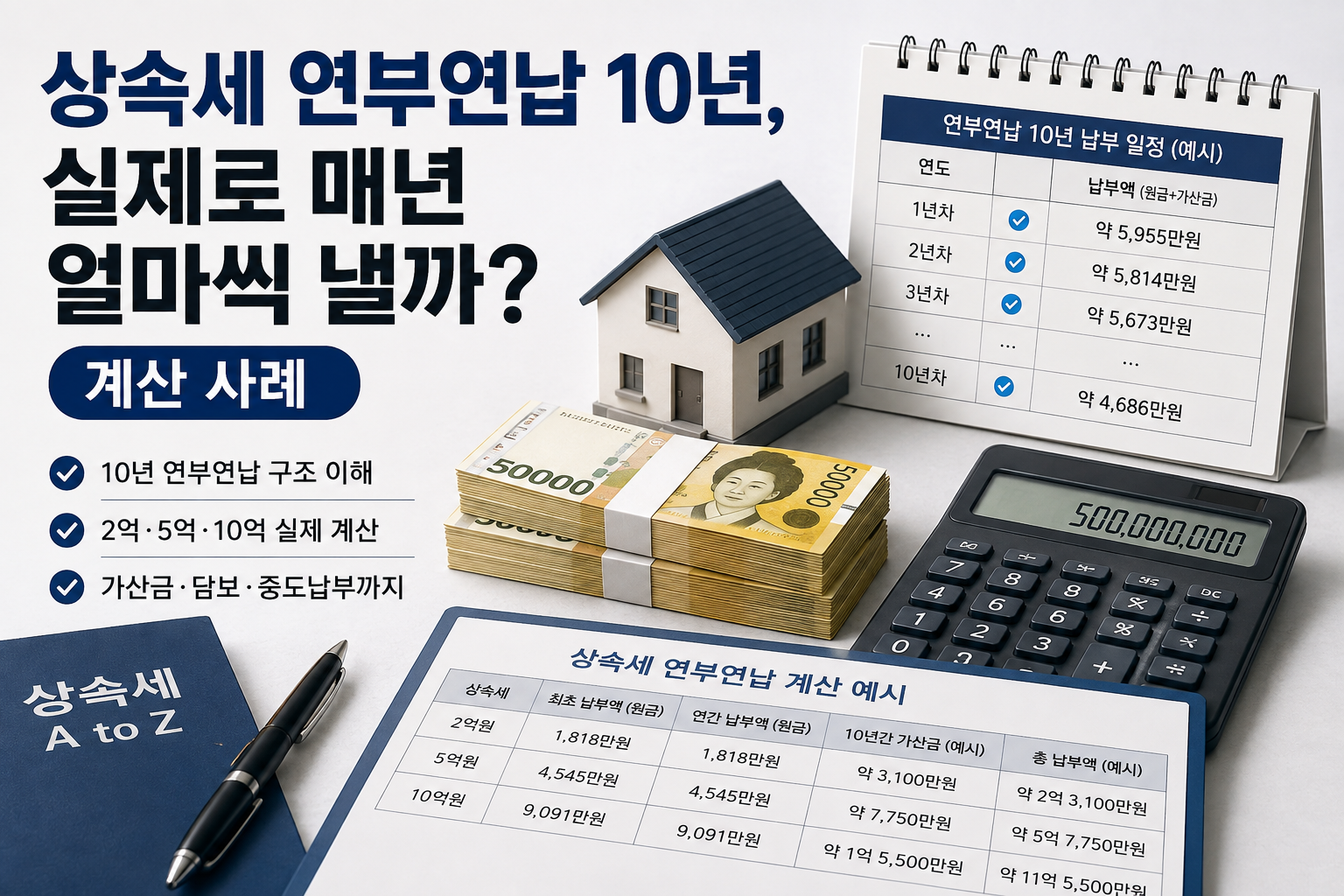 상속세 연부연납 10년, 실제로 매년 얼마씩 낼까? 계산 사례
