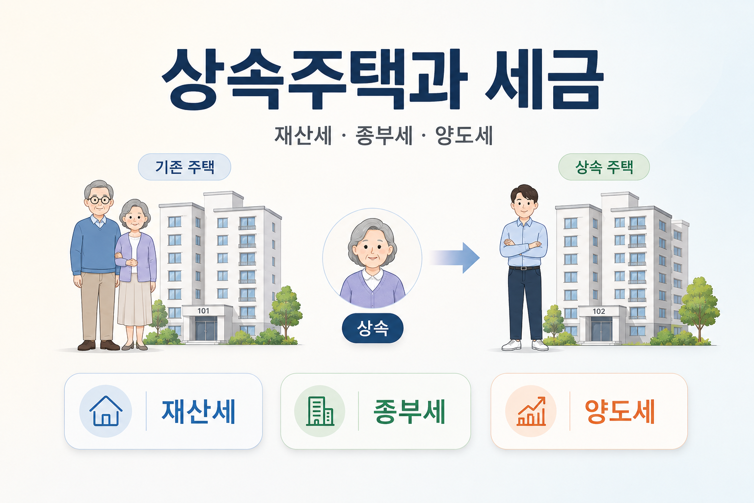 상속주택이 생겼는데 재산세는 1주택, 종부세는 왜 아닐까? 양도세는 또 다릅니다.