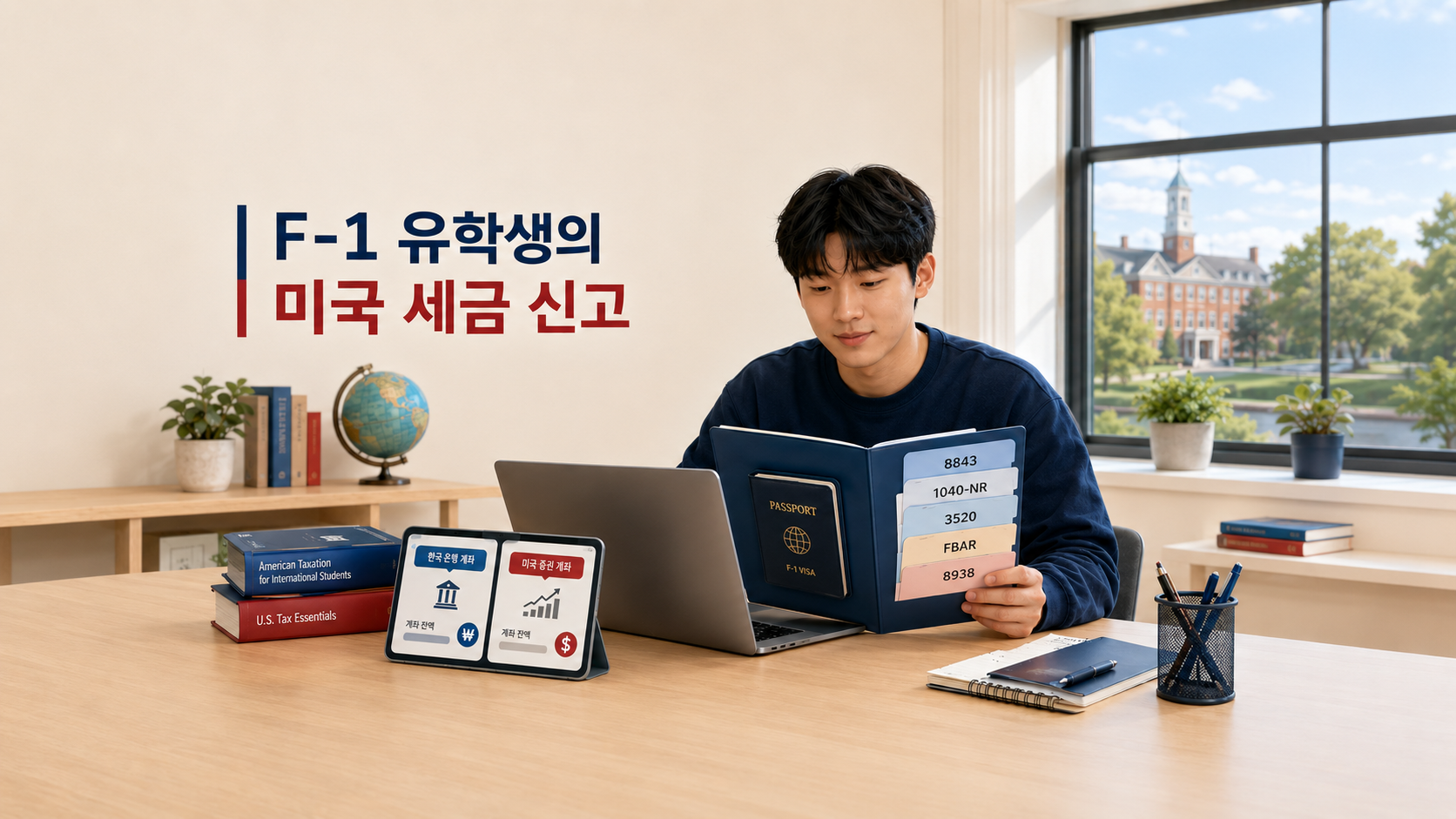 미국 계좌로 옮겼는데 신고서는 세 장일까요?｜F-1 유학생의 Form 8843·3520·FBAR·8938