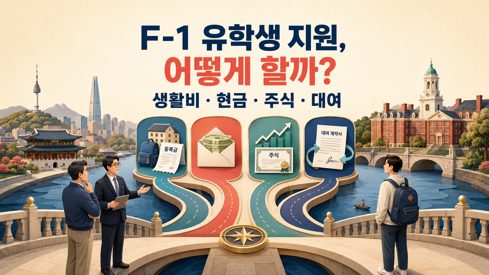 아들에게 1억600만원, 현금으로 줄까 주식으로 줄까 빌려줄까?｜F-1 유학생 지원 방법 비교