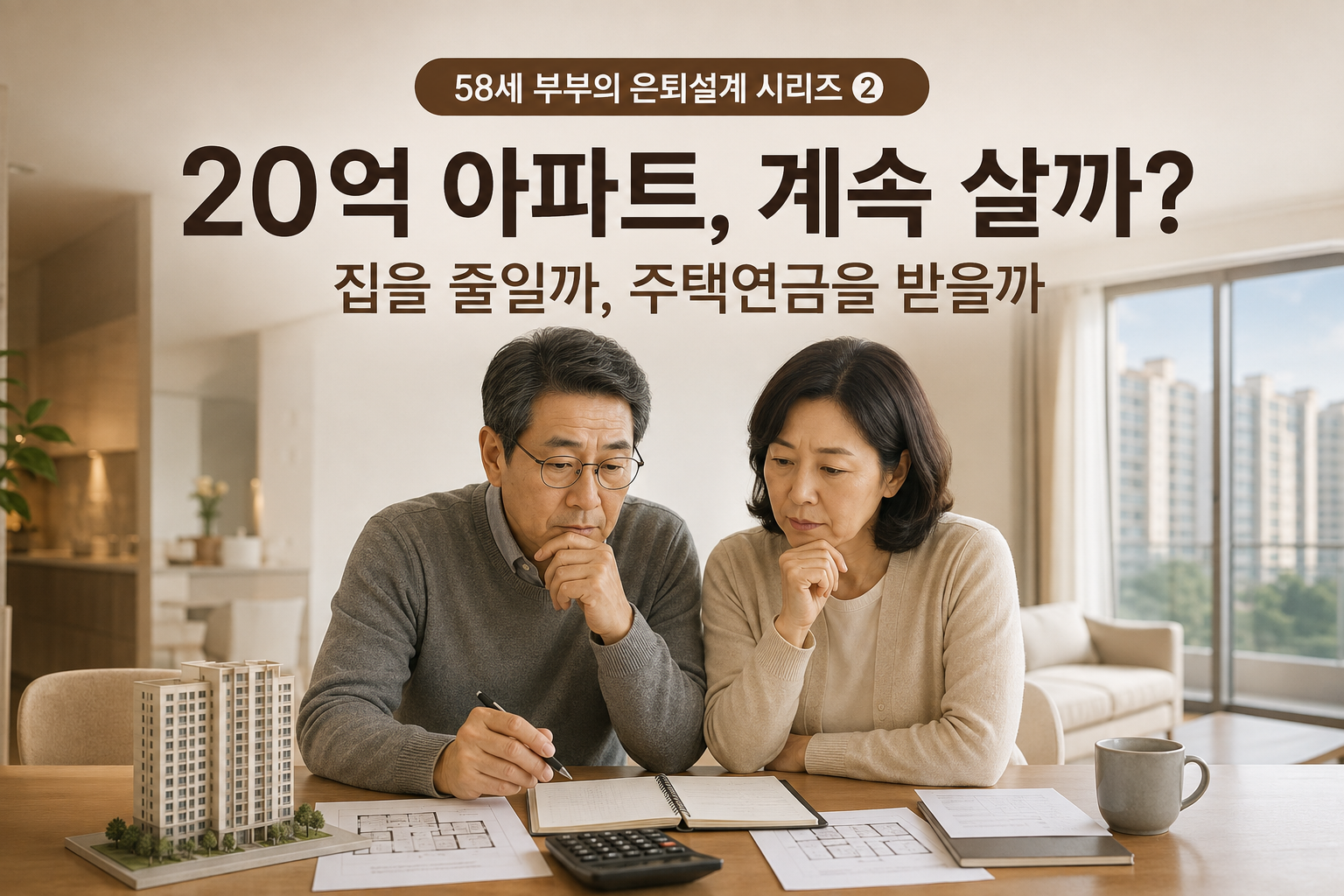 20억 아파트가 있는데 생활비가 부족합니다｜집을 줄일까, 주택연금을 받을까?