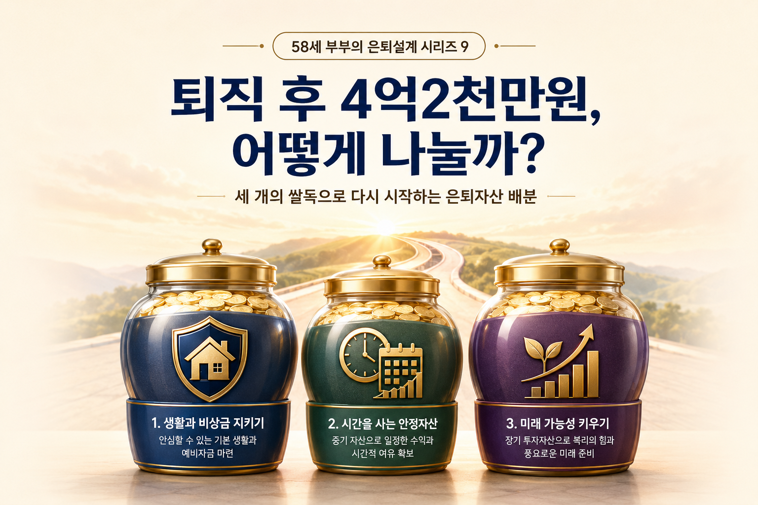 퇴직 후 4억2천만원, 예금·채권·ETF에 어떻게 나눌까?｜인생 후반전의 돈은 아직 은퇴하지 않았습니다